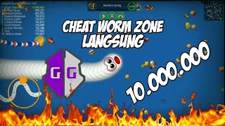 CHEAT WORM ZONE LANGSUNG BESAR MENGGUNAKAN GAME GUARDIAN 100% MUDAH & WORK screenshot 3