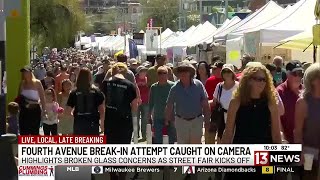 Fourth Avenue break-in attempt caught on camera