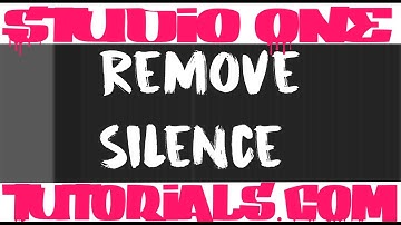 Studio One Remove Silence With Presonus Software🙉🙉🙉