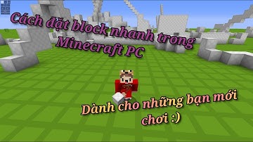 Hướng dẫn cho các bạn đặt block kiểu Ninja bridge trong Minecraft PC