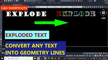 autocad text explode | txtexp command | Cad Shortcuts
