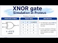 XNOR gate using proteous 8....#ece #electronics #automobile #engineering