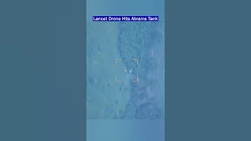 Russian Lancet Drone Destroys An M1 Abrams Tank 
