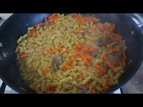 ПЛОВ ИЗ МАКАРОН БЕЗУМНО ВКУСНОЕ БЛЮДО