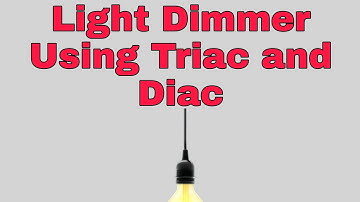 How to make light dimmer using Triac and Diac micro-project for diploma student EE.