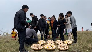 Zon sells boiled eggs at highland festivals, vang hoa, king kong amazon