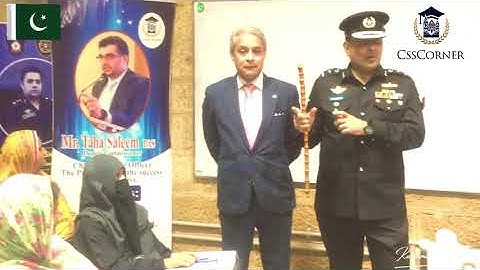 Dr. Maqsood Ahmed Memon, DIG Security and Emergency Services visited CSS Corner at Frere Hall