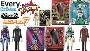 ***see newer video** Every Super7 Ultimates & ReAction Universal Monsters Comparison List Series 1-3