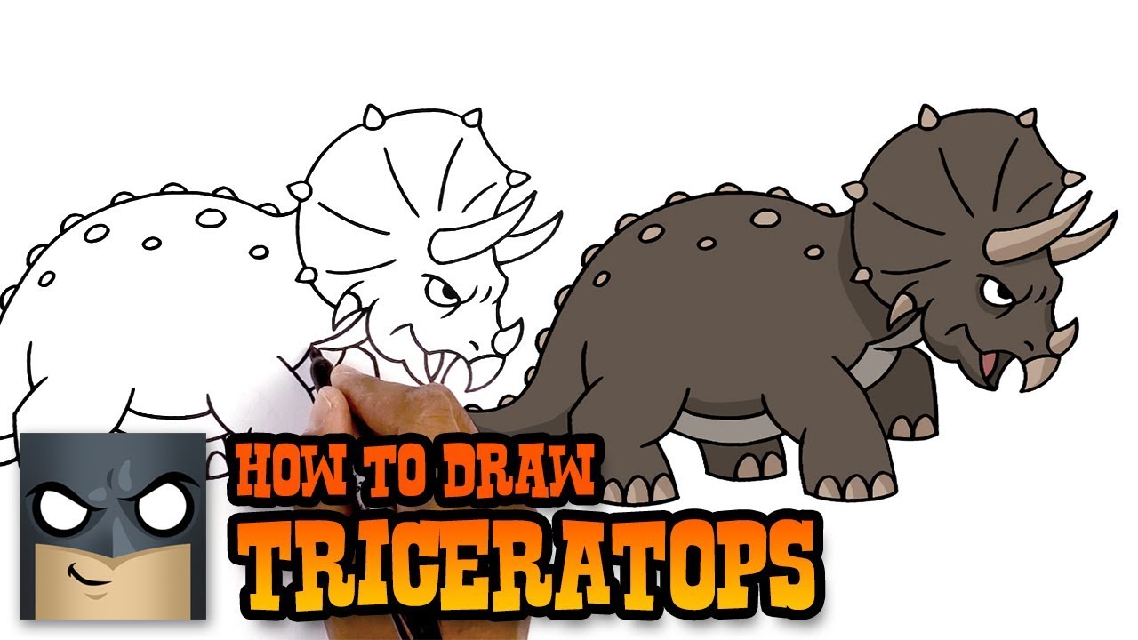 Anime Characters with Triceratops Dinosaur Coloring Page | MUSE AI