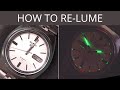 How To Re-Lume Watch Hands using affordable $15 DIY kit, Restoration Tutorial