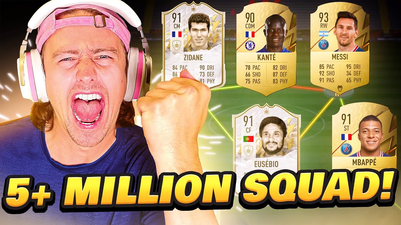 MY 5 MILLION COINS TEAM | FIFA 22 Squad Builder