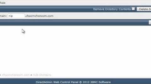 การสร้าง Sub Domain