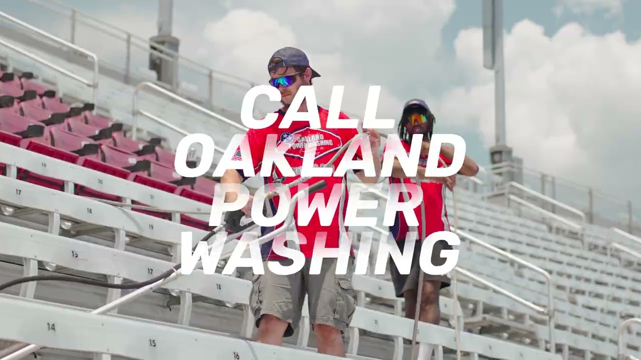 Oakland Power Washing cleaning Nascar track