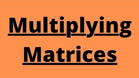 Multiplication of two matrices ||Class 9 math