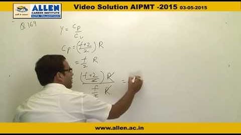 AIPMT 2015 video solutions – Physics Q. No. 167,168,169 – AIPMT 2015 Q&A BY ALLEN