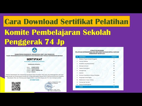 Cara Download Sertifikat Pelatihan Sekolah Penggerak