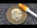 フリースタイル古銭磨き（1ペセタ硬貨1953年）#自由研究 #asmr #Peseta