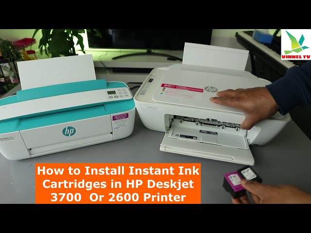 HP Deskjet 3700 Series (3772): How to Install Ink Cartridges 