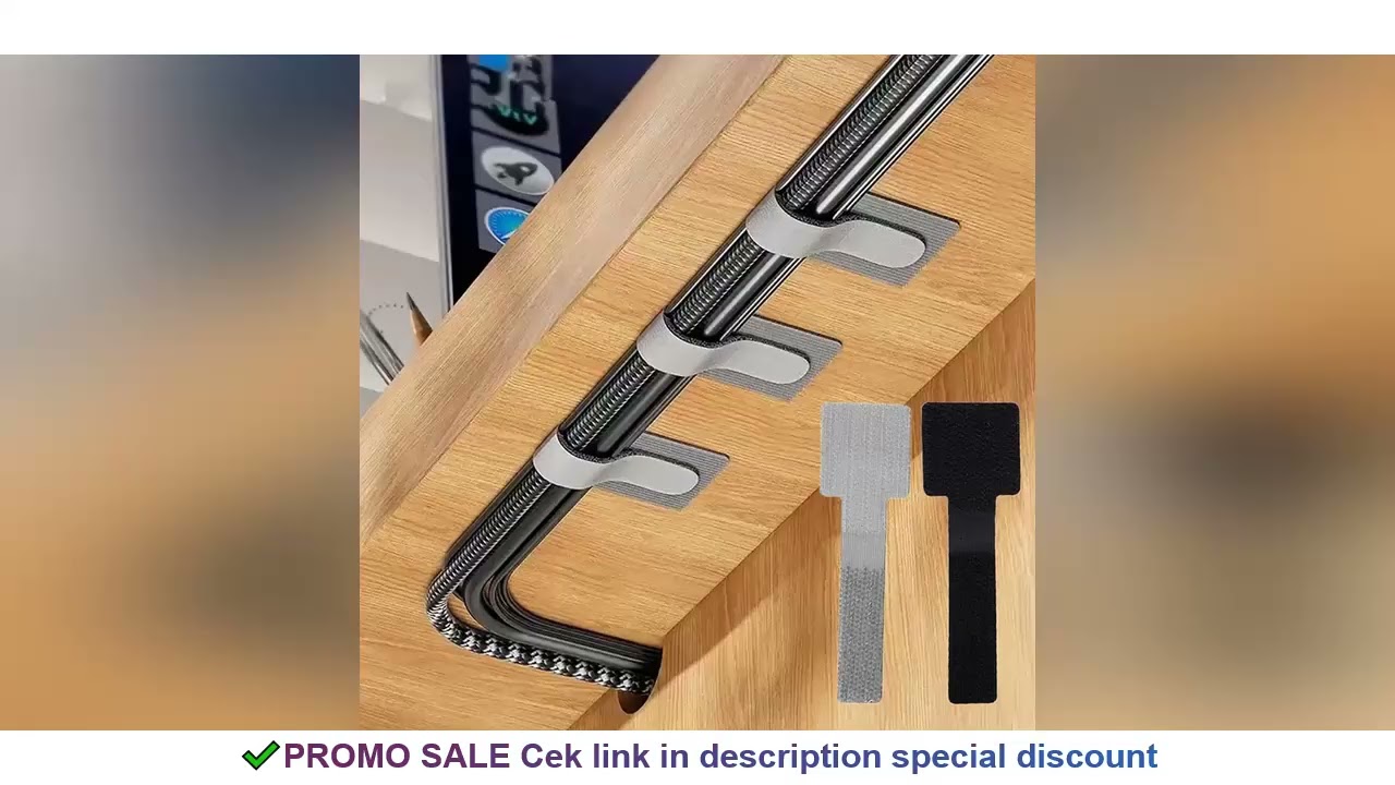 Reusable Cable Ties Fastening Wire Organizer Cord Rope Holder Self Adhesive Adjustable Cord Organize