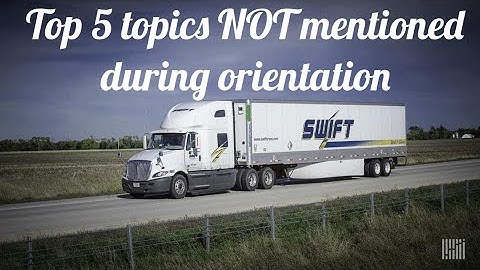 Swift Orientation | 🤯 Things they don’t mention during orientation #swift #swifttransportation