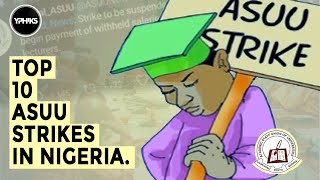 Top 10 ASUU Strikes in Nigeria | Since 1999