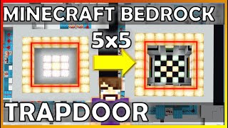 FAST 5x5 Trapdoor Minecraft Console Tutorial (Minecraft Bedrock 1.19)