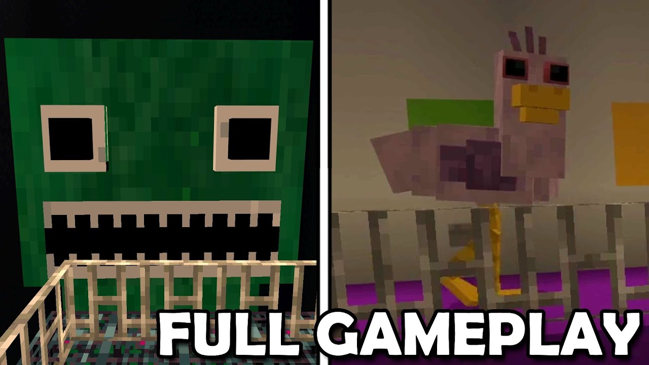 Garten of BanBan 2 vs Minecraft, Full Gameplay