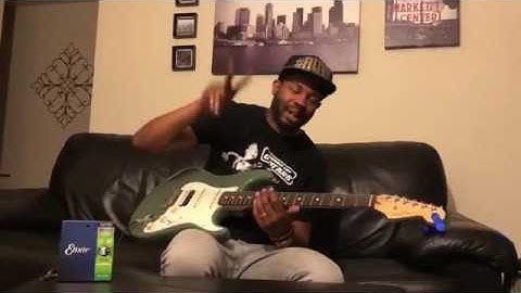 Ayron Jones cranks it up and shreds with Elixir Strings