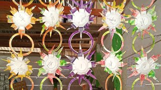 Diy - Cara Membuat Dekorasi Dinding Dari Bekas Gelas Minuman Ale-Ale, Power F, Teh Rio,Dll