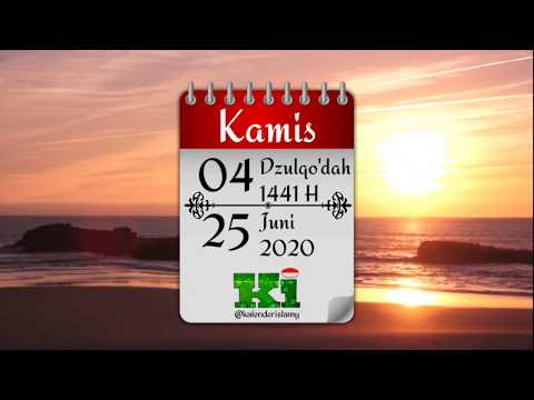 Kamis, 4 Dzulqo'dah 1441 H / 25 Juni 2020