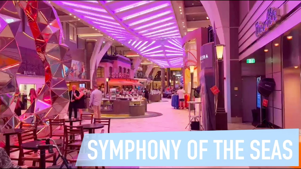 Symphony of the Seas 2024 Cruise Ship Tour Royal Promenade, Central