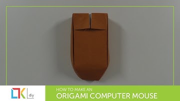 Origami toys #125 - How to make an origami computer mouse (Bluetooth mouse)