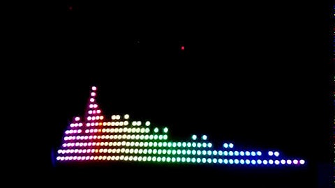 Raspberry Pi Spectrum Analyzer Rainbowmode