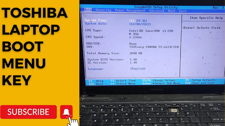 toshiba satellite boot menu | toshiba laptop boot menu key | how to enter toshiba laptop bios