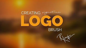 Photoshop tutorial | Creating  Custom Signature Brush for watermark using  Photoshop
