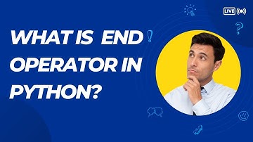 What is end parameter in python?