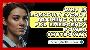 Why Is Lockout/Tagout Training Vital For Emergency Power Shutdown? - SecurityFirstCorp.com