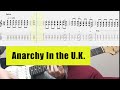 Anarchy in the uk  sex pistols guitar cover with tab