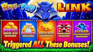 ⭐NEW!⭐ Huff n Puff Link slot! Triggered So Many Bonuses in my First Attempt in Las Vegas! screenshot 3
