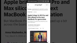 Finally M5 Mac books have arrived #applefan #applenews #macbookpro