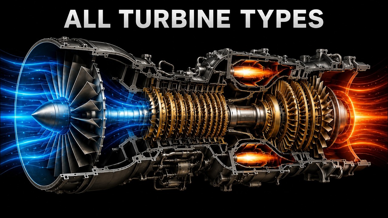 Every Type of Turbine Explained: Steam, Gas, Wind, Hydro, and Beyond