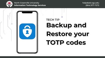 Backup and Restore Authenticator TOTPs