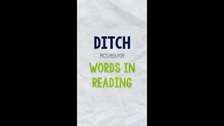 Ditch pictures for words in reading!   #ScienceofReading #ReadingSkills #DecodableBooks