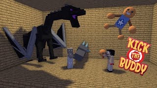 Monster School : KICK THE BUDDY CHALLENGE - Minecraft Animation