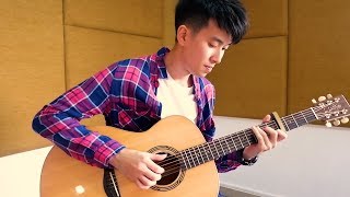 Video thumbnail of "叫我抬起头的神 The Lifter of my Head (赞美之泉) - Acoustic Guitar Solo - Shimobe"