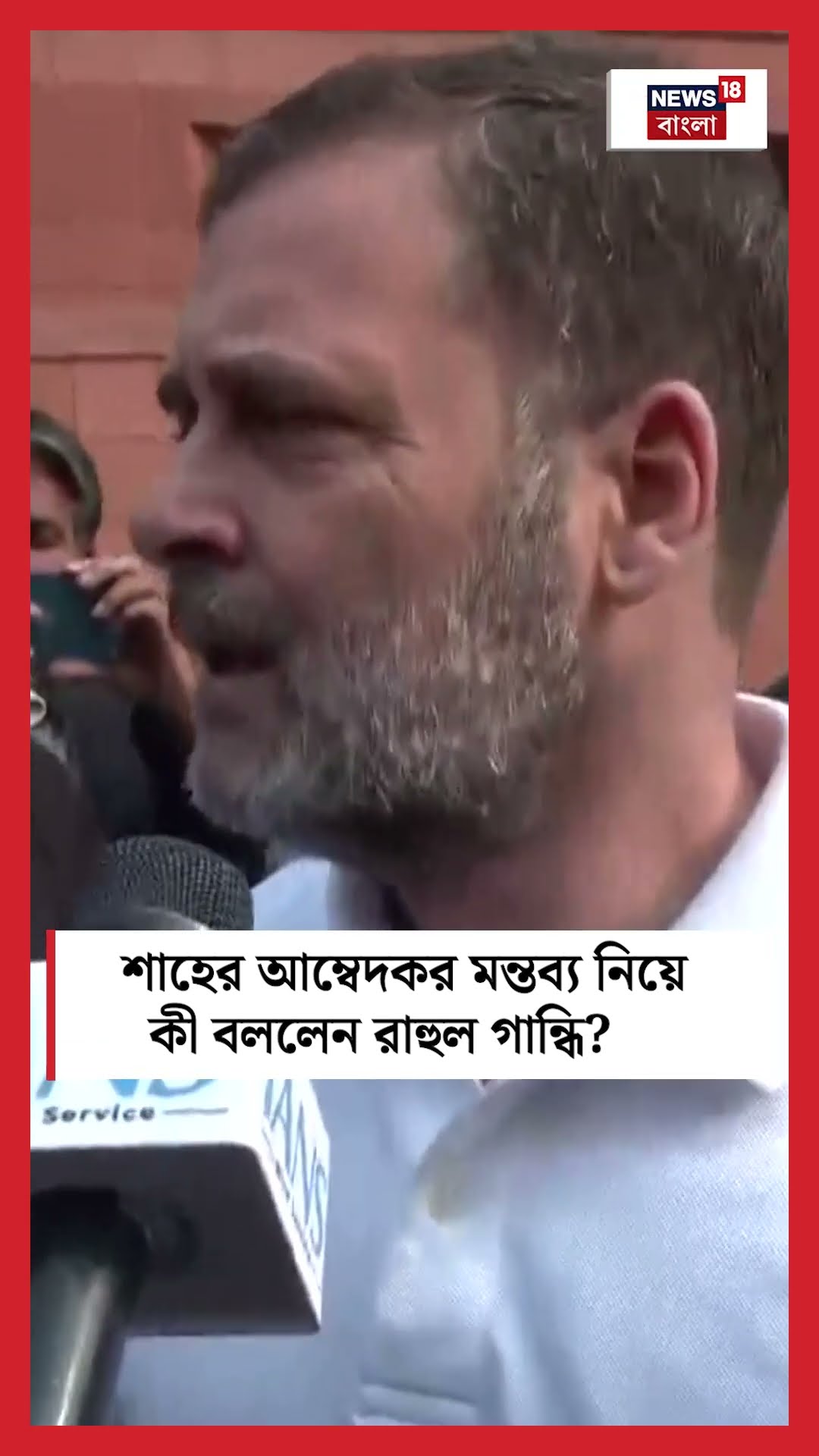 Amit Shah এর Ambedkar মন্তব্য নিয়ে কী বললেন Rahul Gandhi । N18S । #shorts