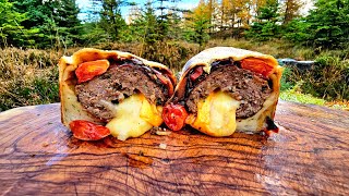 The Best Beef and Cheese You'll Ever Eat.  ASMR Outdoor Cooking