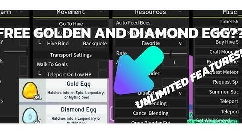 ROBLOX BEE SWARM SIMULATOR SCRIPT! (UNLIMITED FEATURES, AUTOFARM, FREE DIAMOND EGGS)