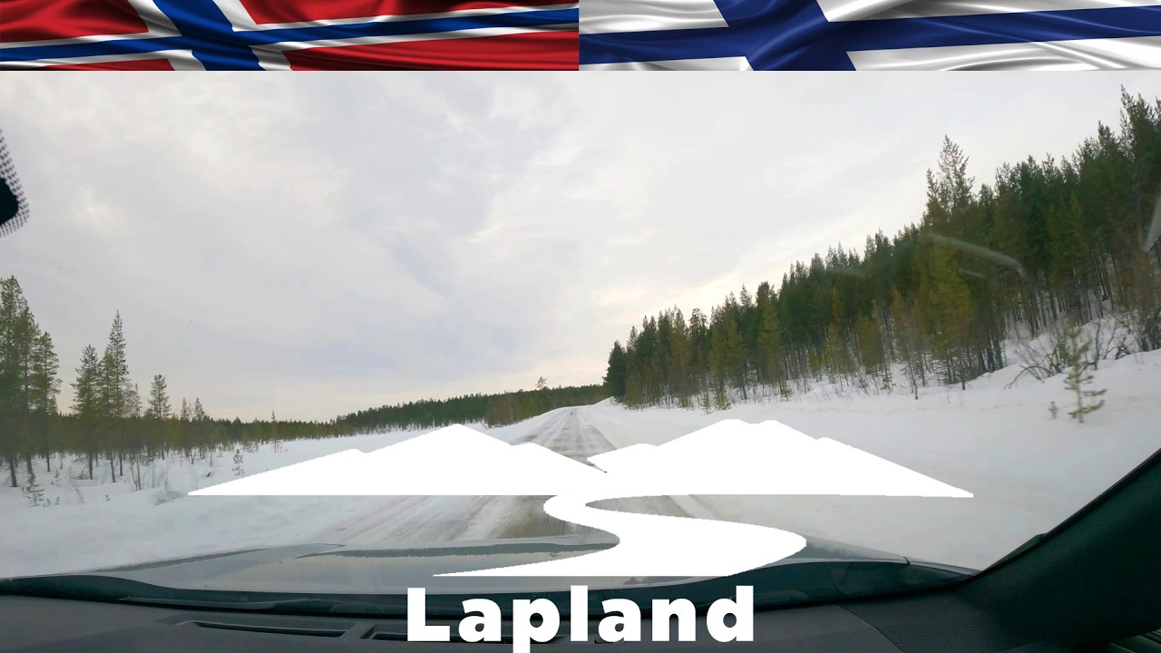 Winter Drive Finland: Tuolpujärvet - Inari | 4K