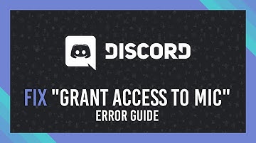 Fix "Grant Discord access to mic" | Discord Fix guide | Windows